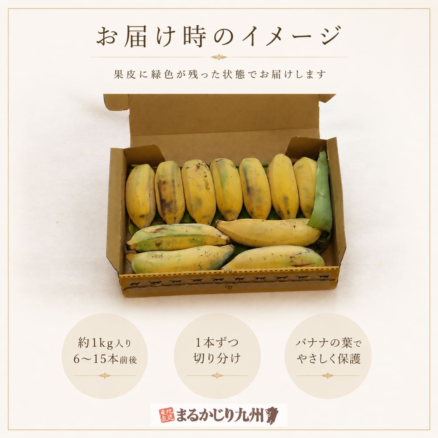 アップルバナナのお届けイメージ
