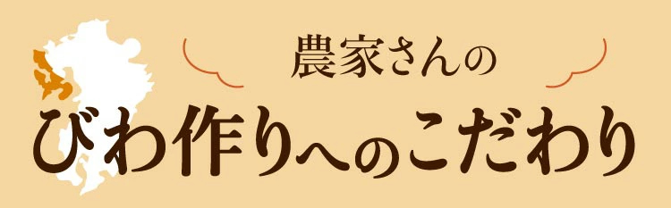 長崎びわづくりのこだわり