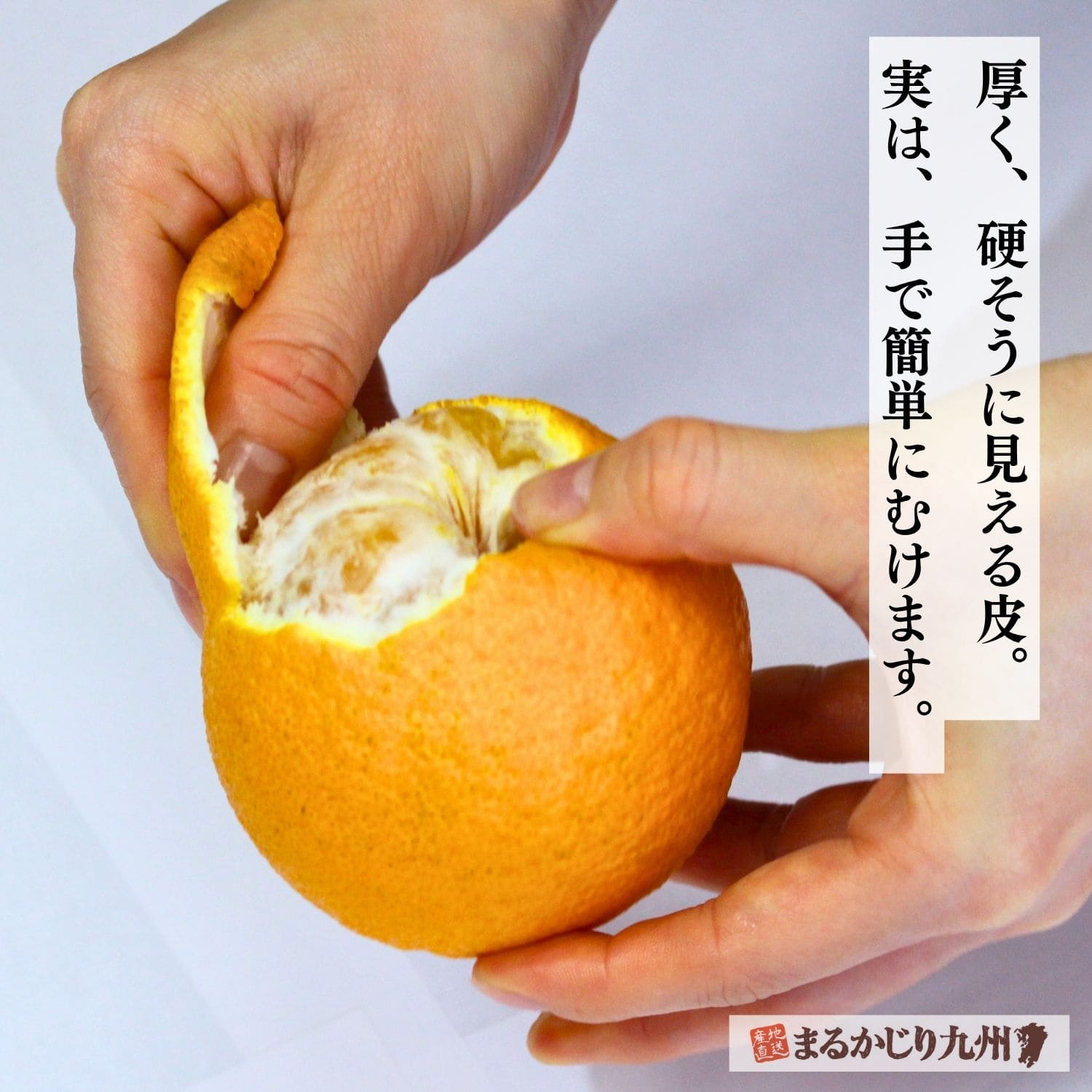 不知火は手で簡単に皮がむける