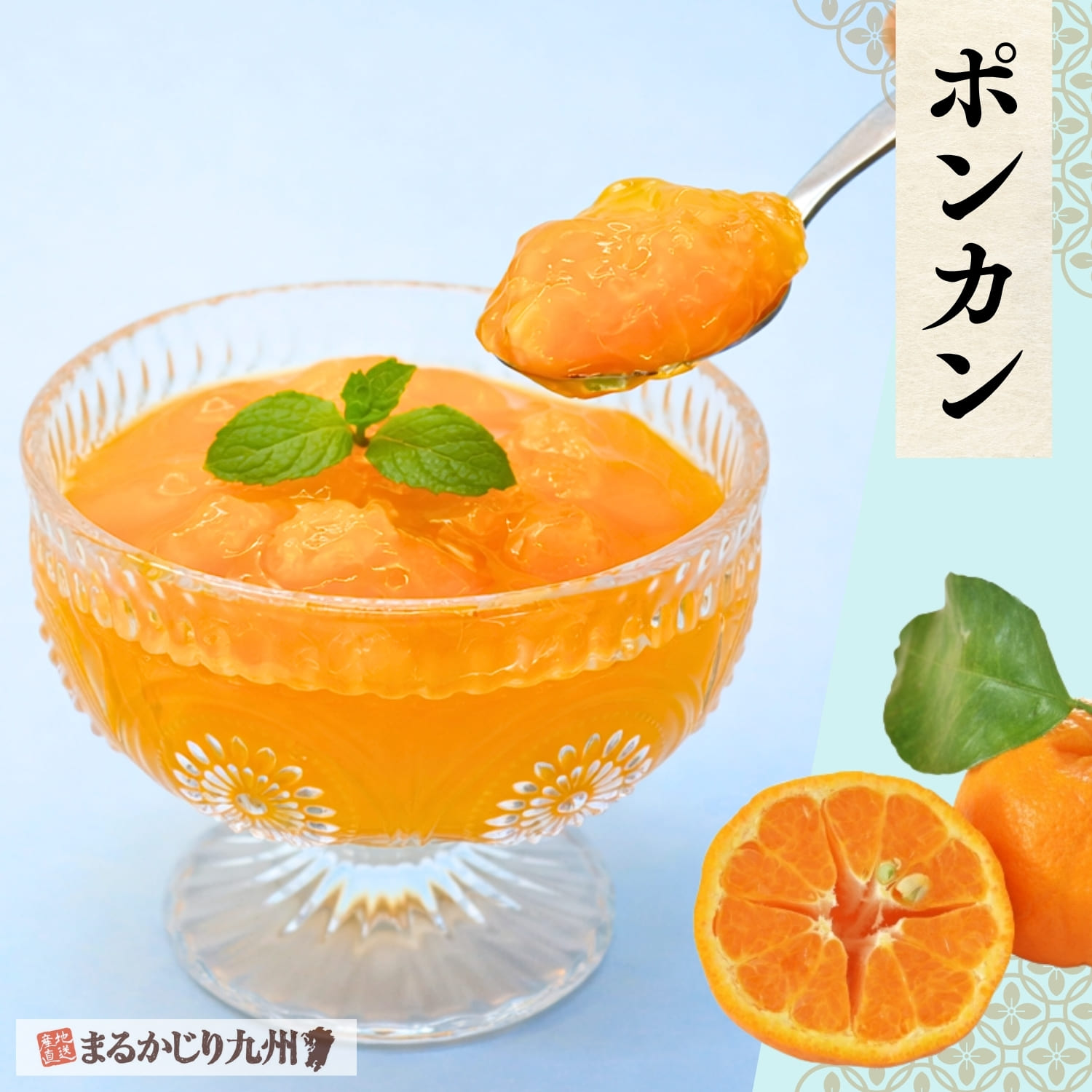 九州産ポンカンの果肉を使用したポンカンゼリー