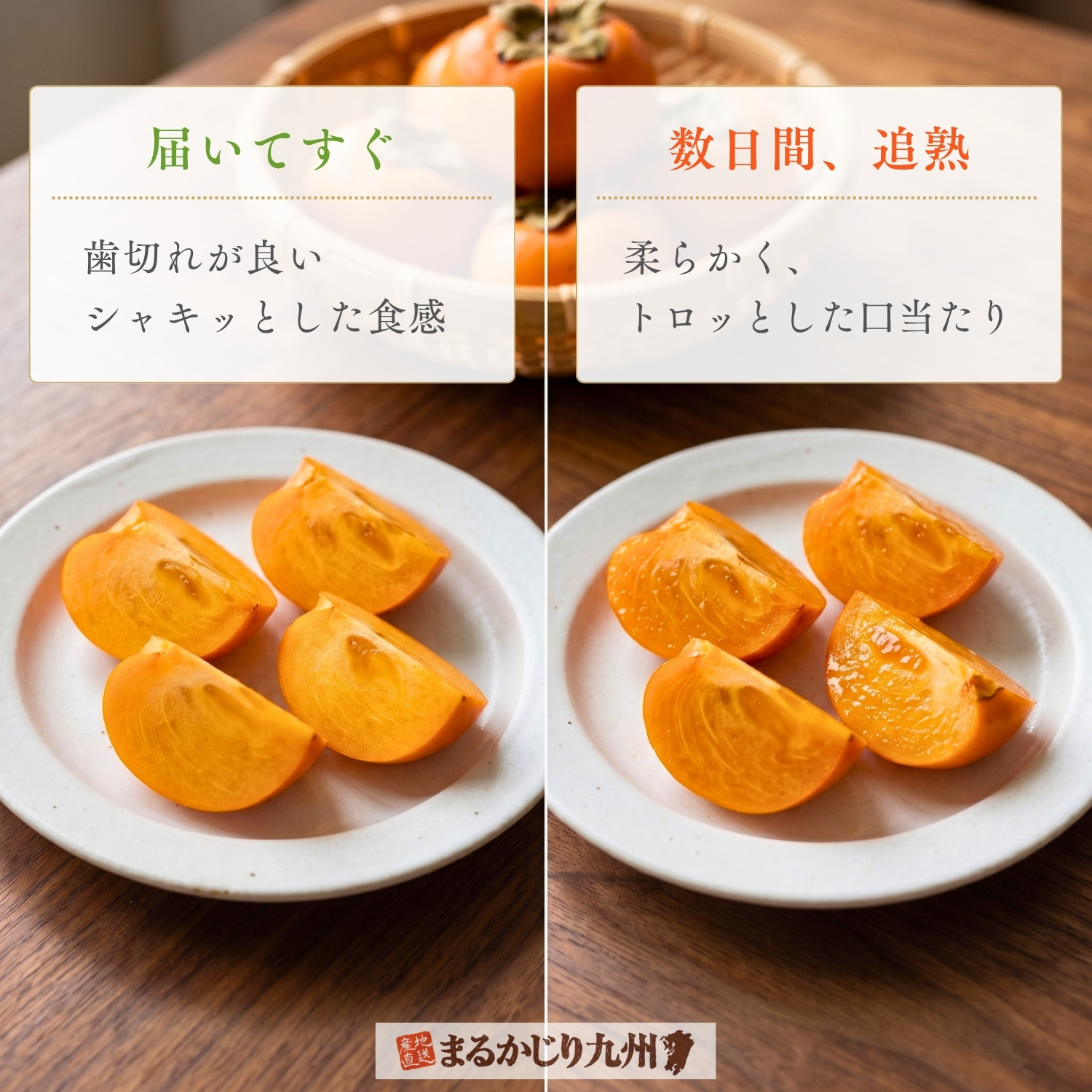 富有柿（ふゆうがき）】美味しい甘柿の人気No.1品種を福岡県より産地