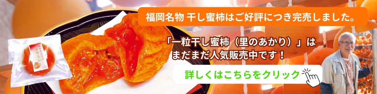 福岡名物 干し蜜柿完売