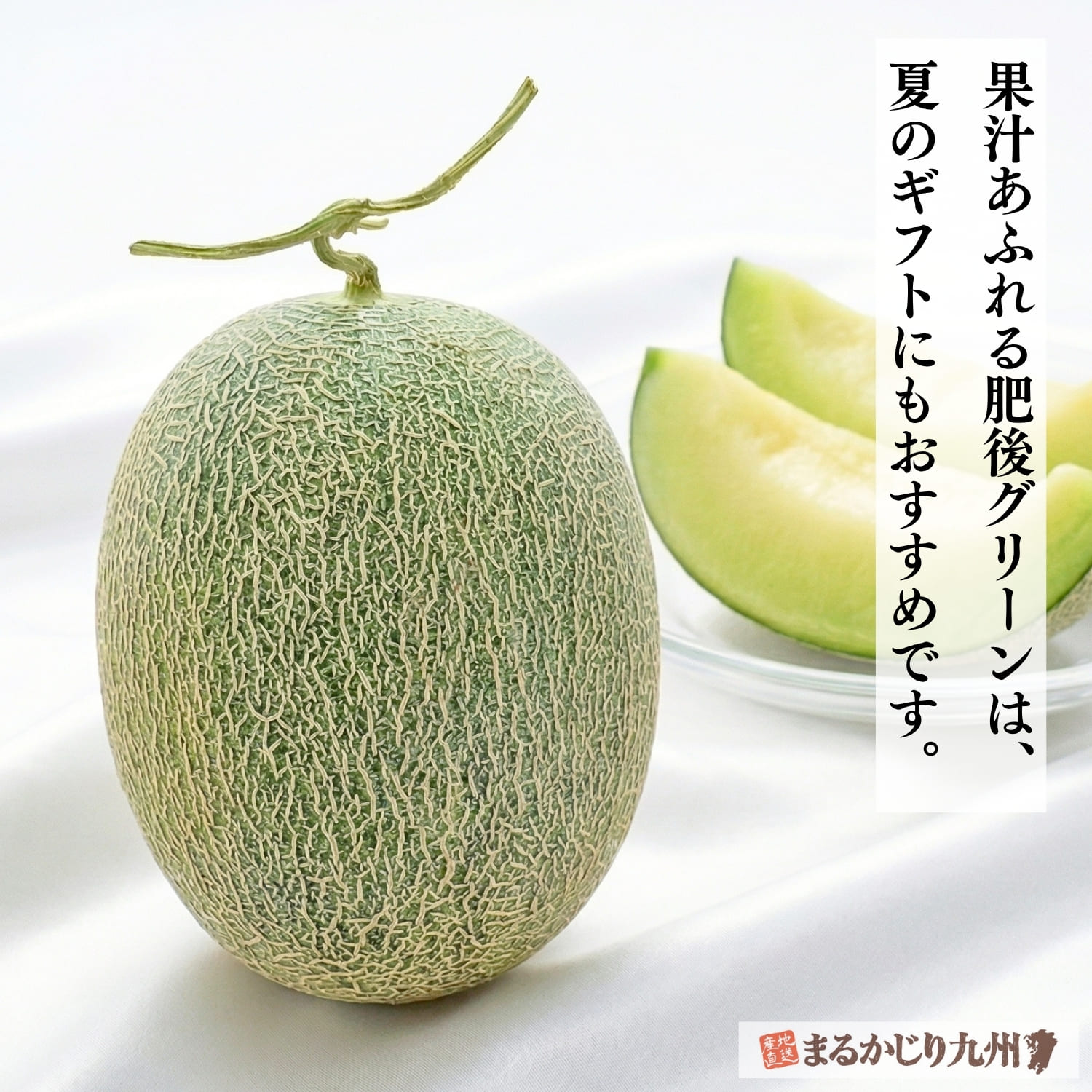 熊本産　メロン　特上肥後グリーン　贈答用　１箱（特大サイズ） 熊本メロン】際立つ甘さ！熊本産の大玉・青肉メロン「肥後グリーン」を