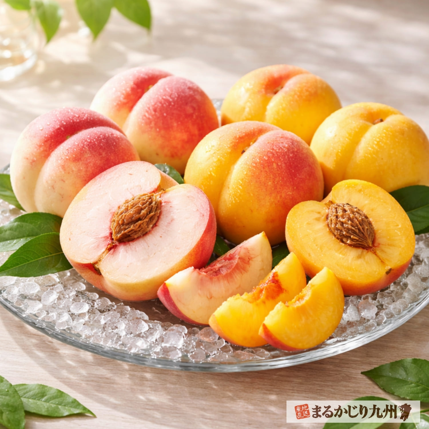 黄桃と白桃の比較。果肉の色や食感、用途の違いを解説