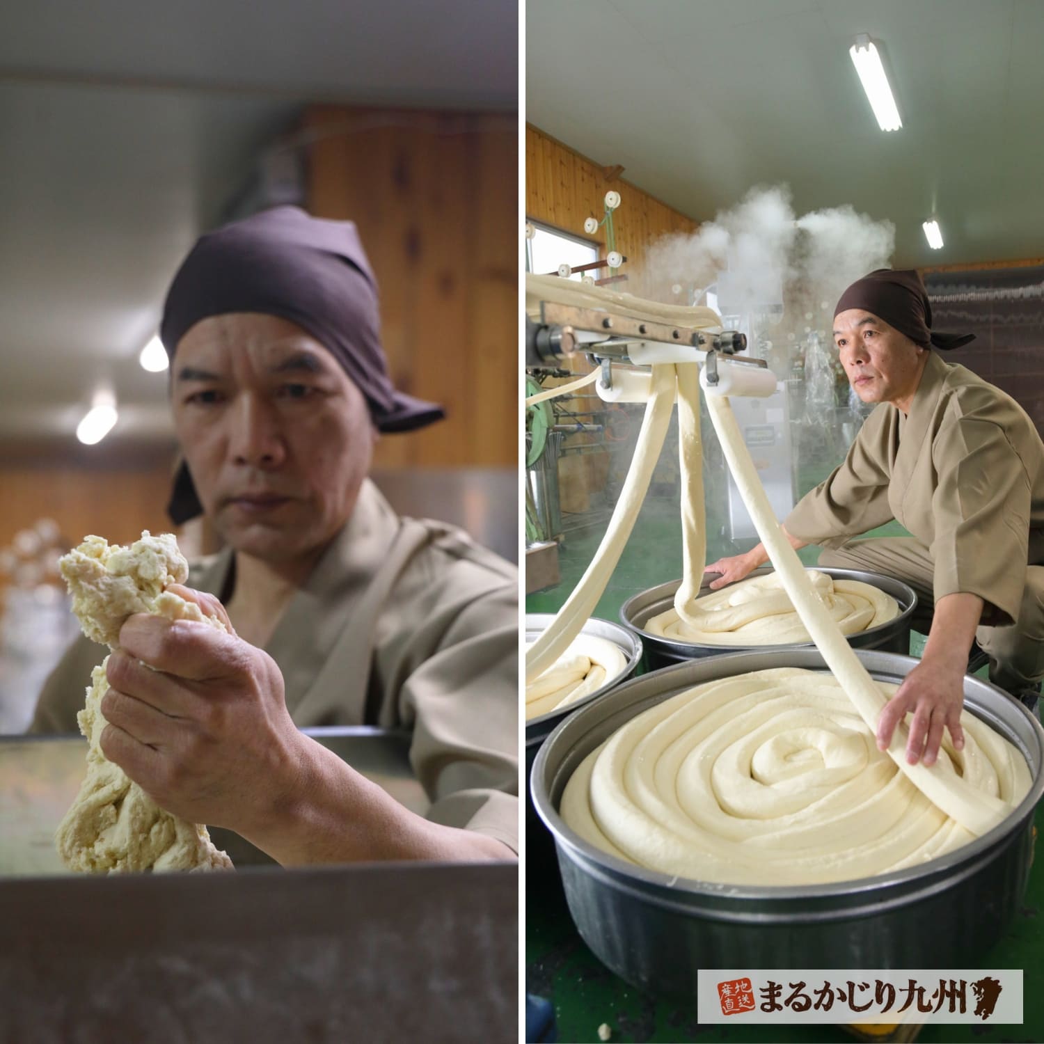 一級製麺技能士による南島原手延べ素麺づくり
