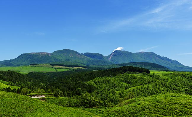 とうもろこしの生産地として有名な大分県竹田市菅生地区は九重連山のほど近くにあります。