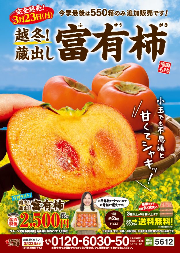 ひとくち富有柿・蔵出し富有柿