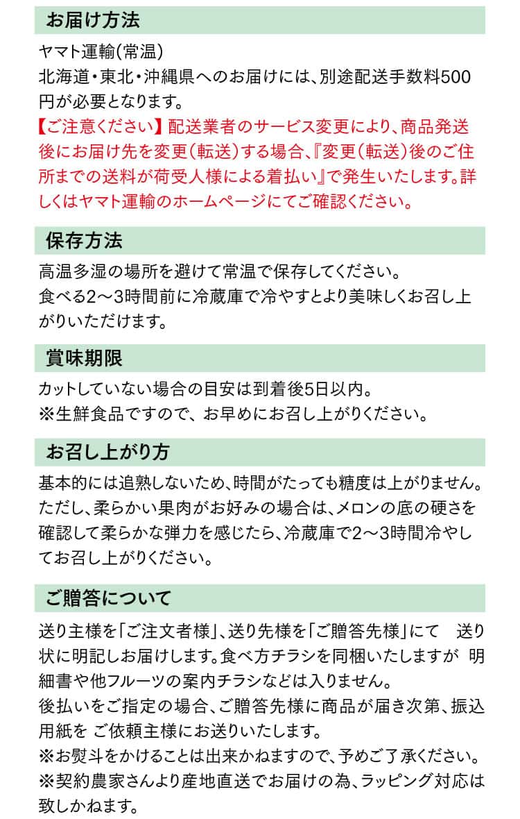 大玉熊本メロンの成分表2